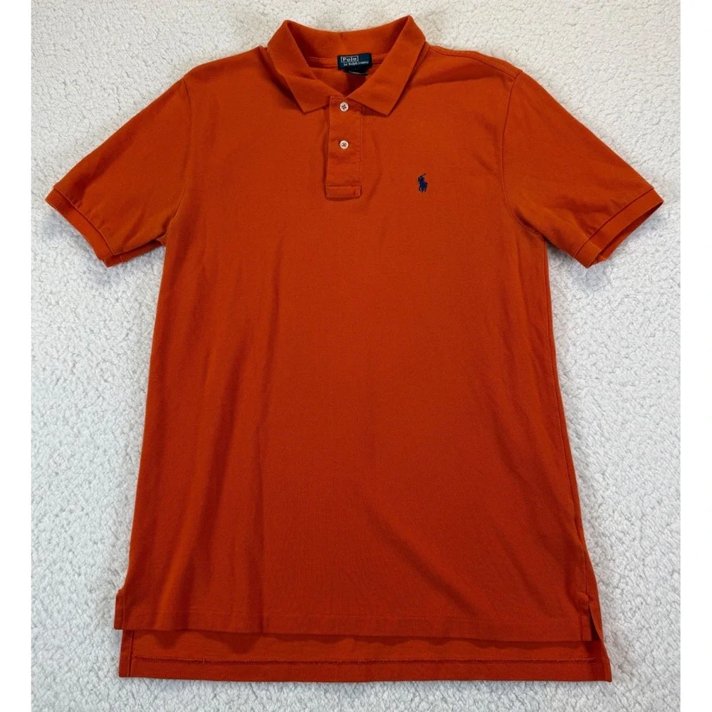 Polo Ralph‎ Lauren Kids XL 18-20 Orange Short Sleeve Cotton Pique Polo Shirt